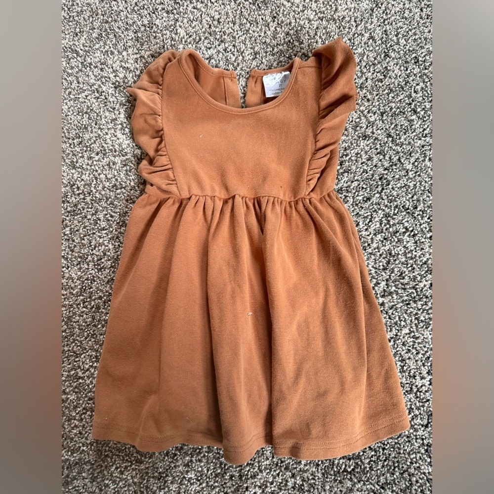 Mebie Baby Toddler Girl Ruffle Sleeve Kids Dress Size 2T